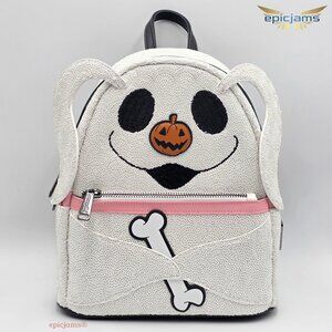 Loungefly The Nightmare Before Christmas Zero Sequin Cosplay Glow Mini Backpack